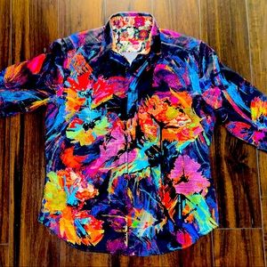 Limited edition multi colored Robert Graham shirt
